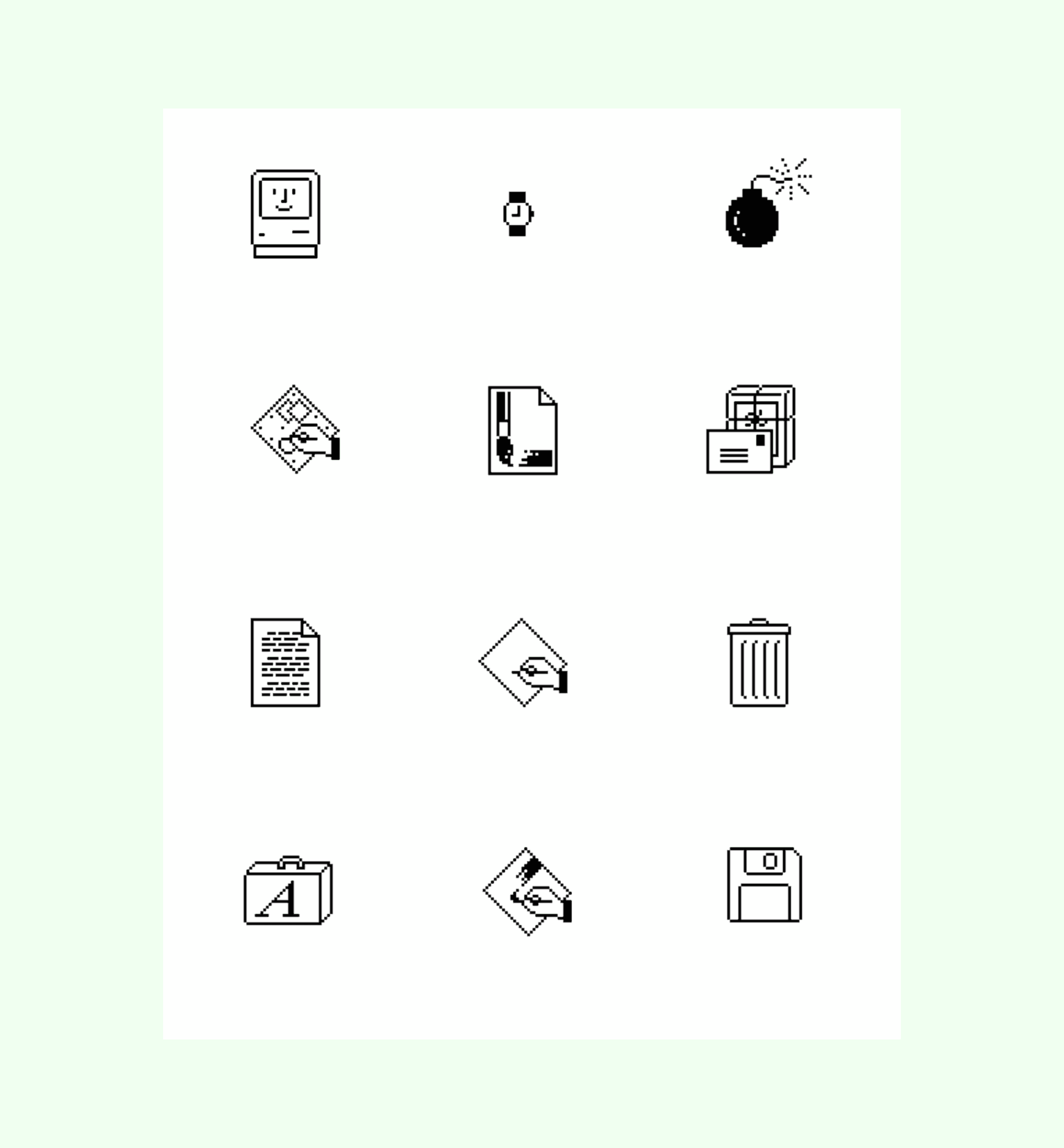 Icons created by Susan Kare